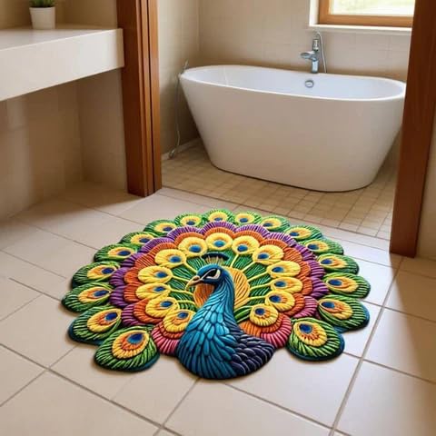 Peacock Floor Mat