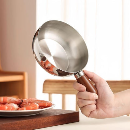 Wood Handle Steel Pot