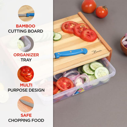 Sliding Tray Chopping Board