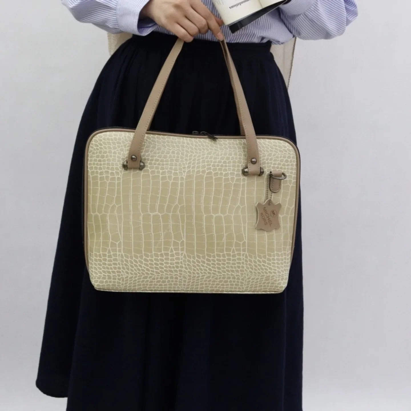 Crocodile Leather Handbag