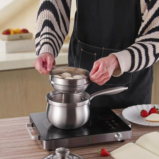 2 in 1 Stainless Steel Steamer