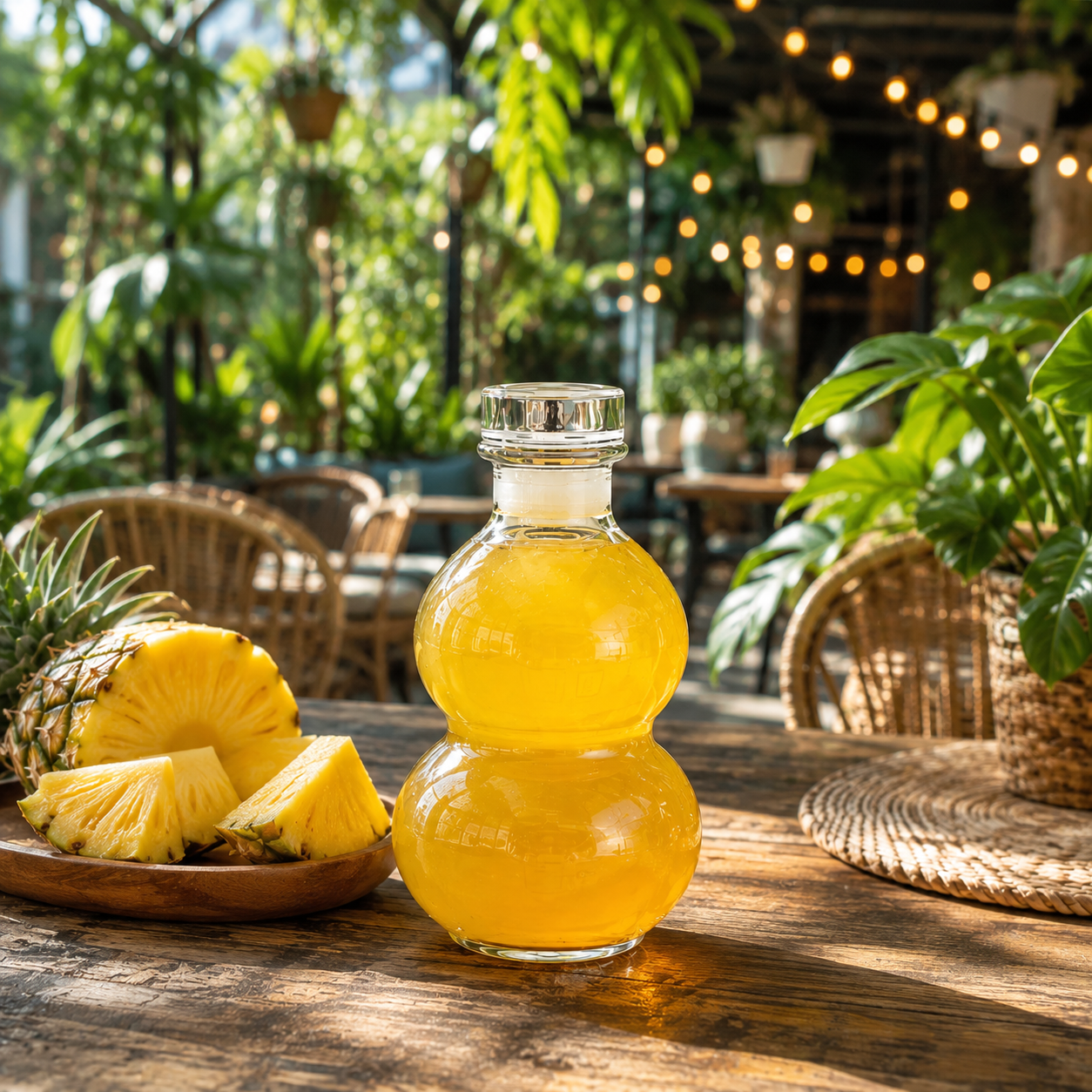 Double Gourd Glass Bottle