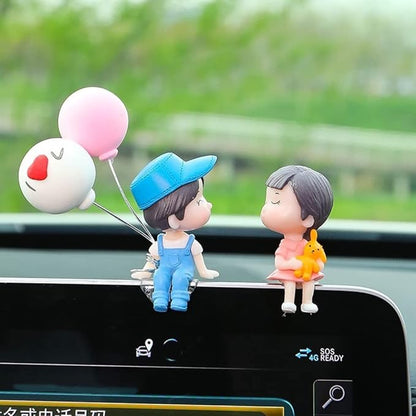 cute couple  car interior ornament