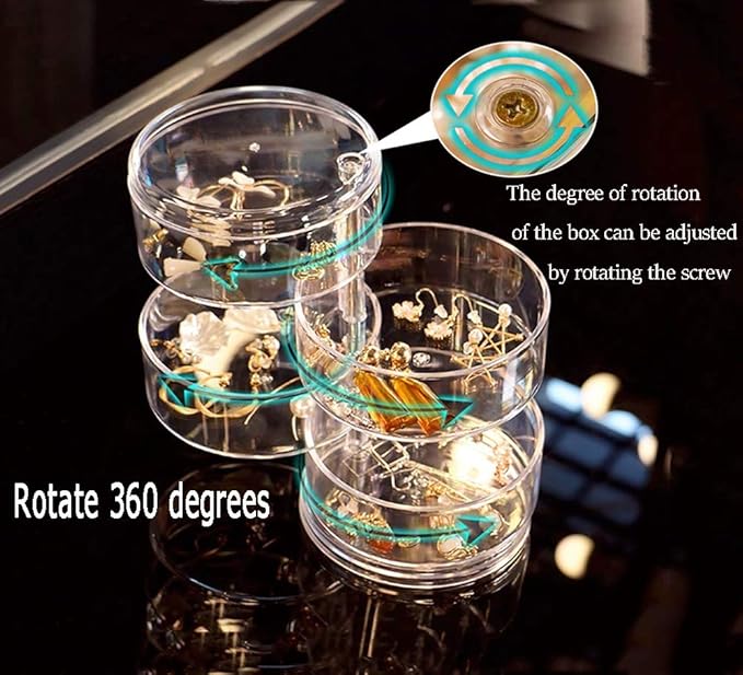 Rotating Acrylic Jewelry Organizer
