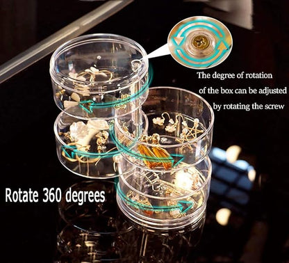 Rotating Acrylic Jewelry Organizer