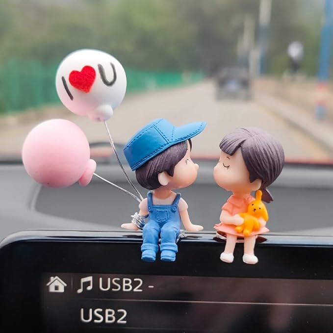 cute couple  car interior ornament