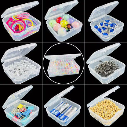 Transparent Square Storage Boxes