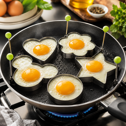 Stainless Steel Egg Mold (Pack of 5)