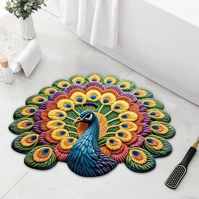 Peacock Floor Mat