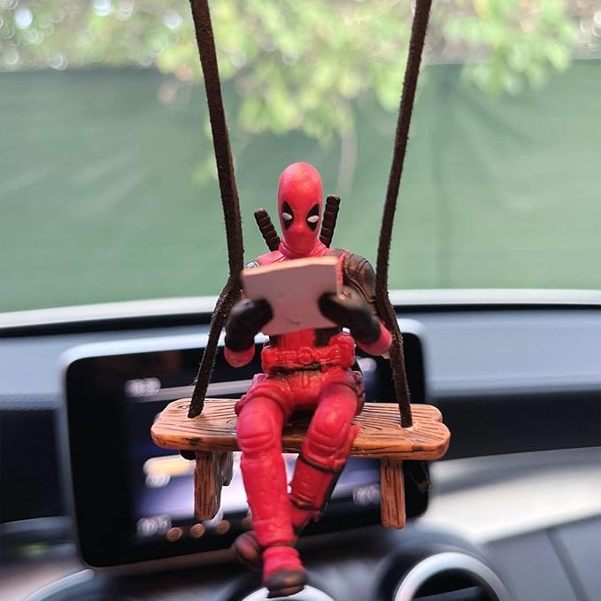 Deadpool Book Reading Car Decor