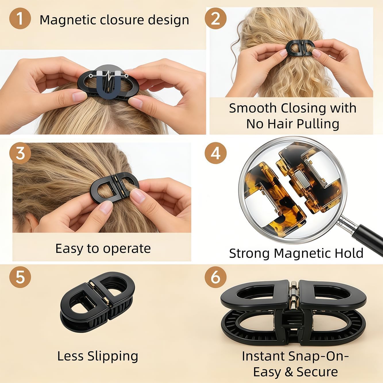 Magnetic Claw Clip
