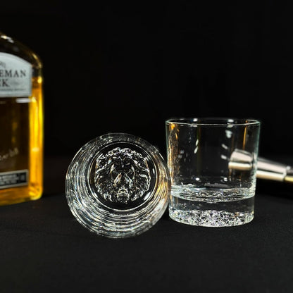 Luxury Lion Crystal Glass