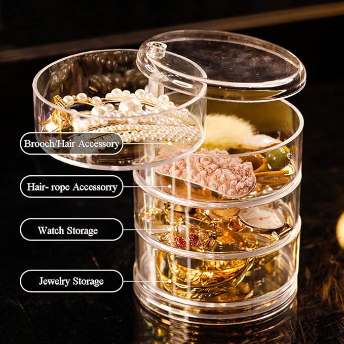 Rotating Acrylic Jewelry Organizer
