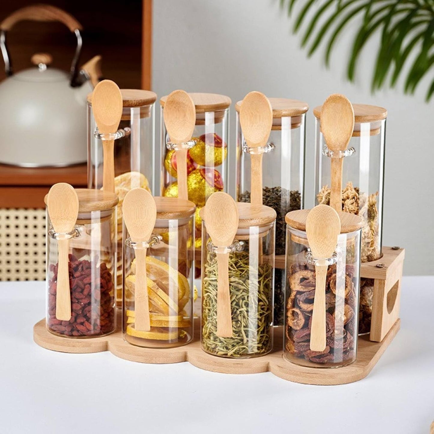 Wooden Spice Storage Rack