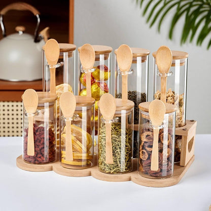 Wooden Spice Storage Rack