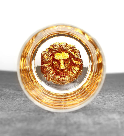 Luxury Lion Crystal Glass