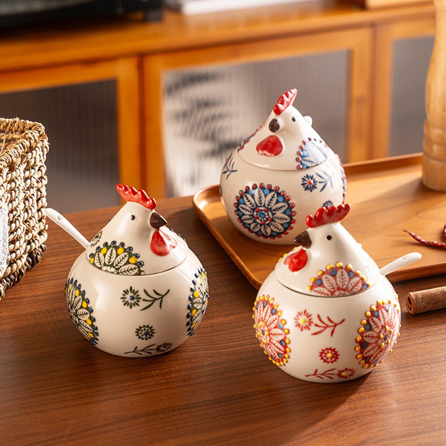 Vintage Hen Spice Jar