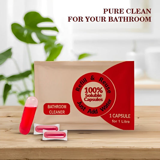 Refillable Cleaning Capsule with Spray Bottle