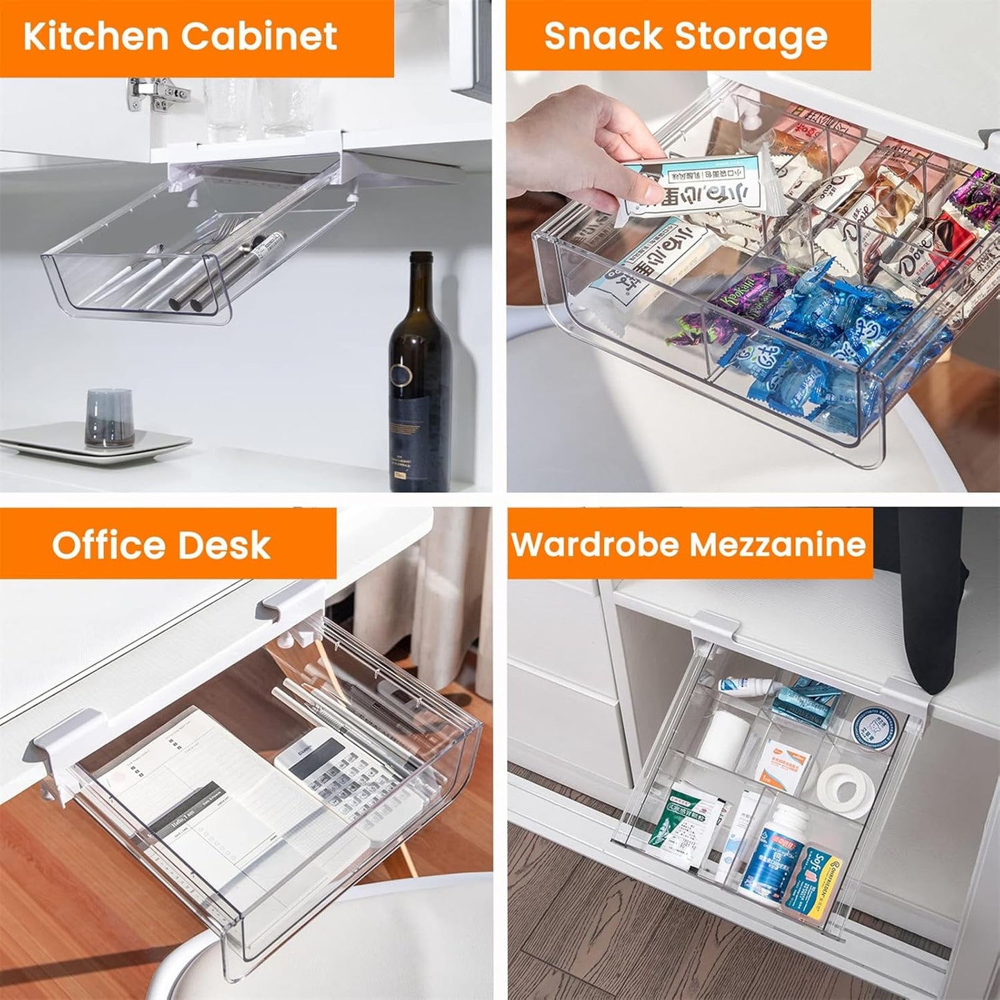 Under Cabinet Organizer Basket