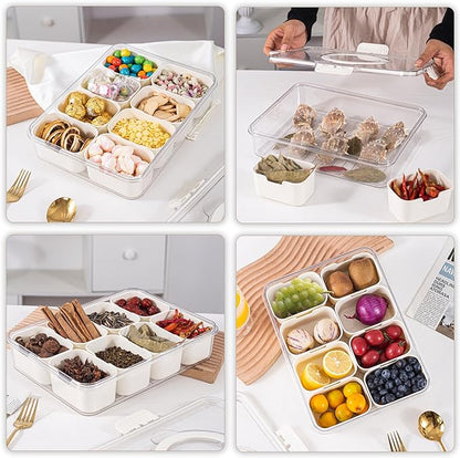 Multi-Compartment Snacks Tray