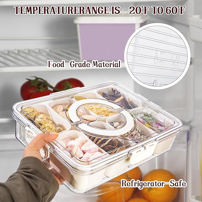 Multi-Compartment Snacks Tray