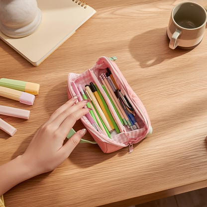 Double Zipper Stationery Bag