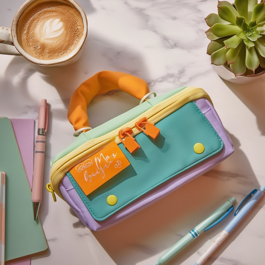 Double Zipper Stationery Bag