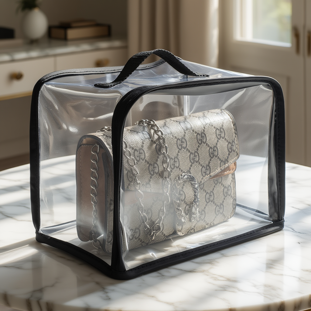 Transparent Square Storage Bag
