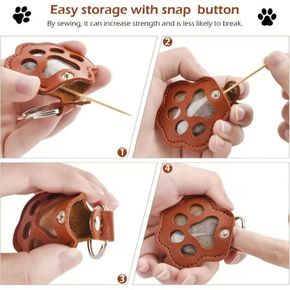 Pet Hair Paw Keychain