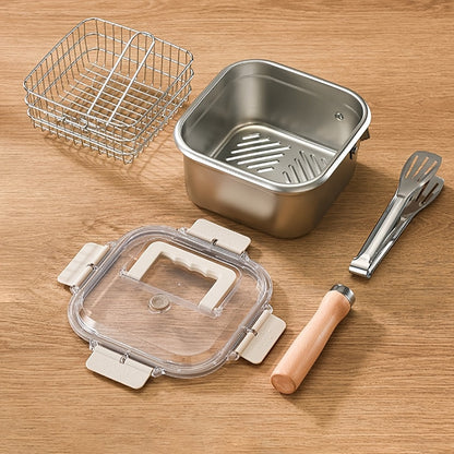 2-in-1 Fryer & Food Storage Container