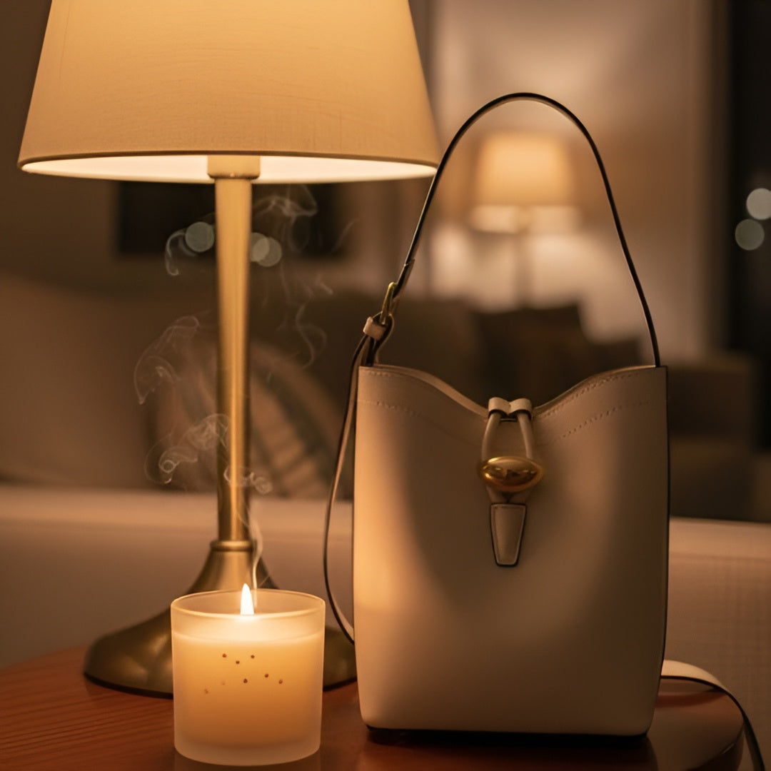 Gold Lock Shoulder Bag