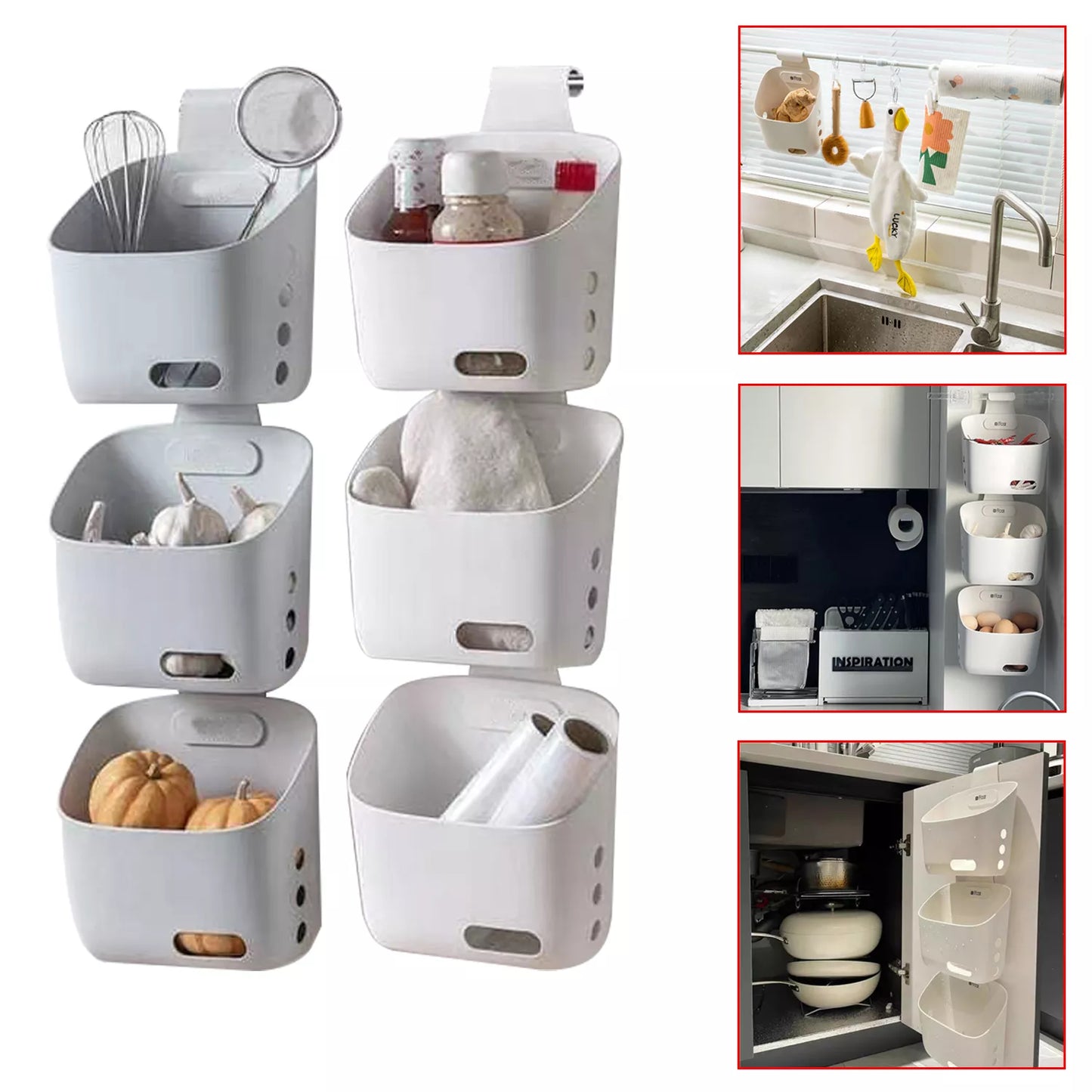 Hanging Wall Storage Basket