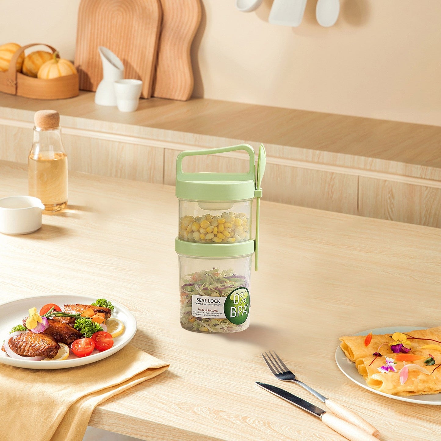 2-in-1 Food Container