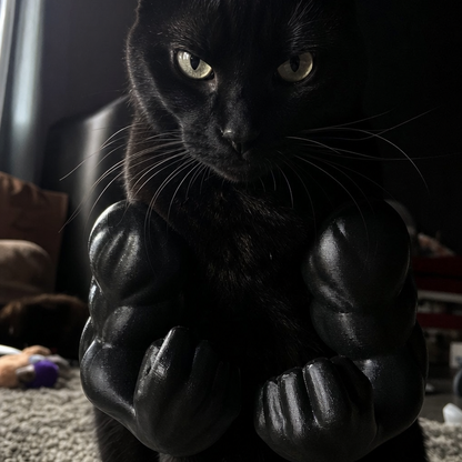 Funny Cat Muscle Arms