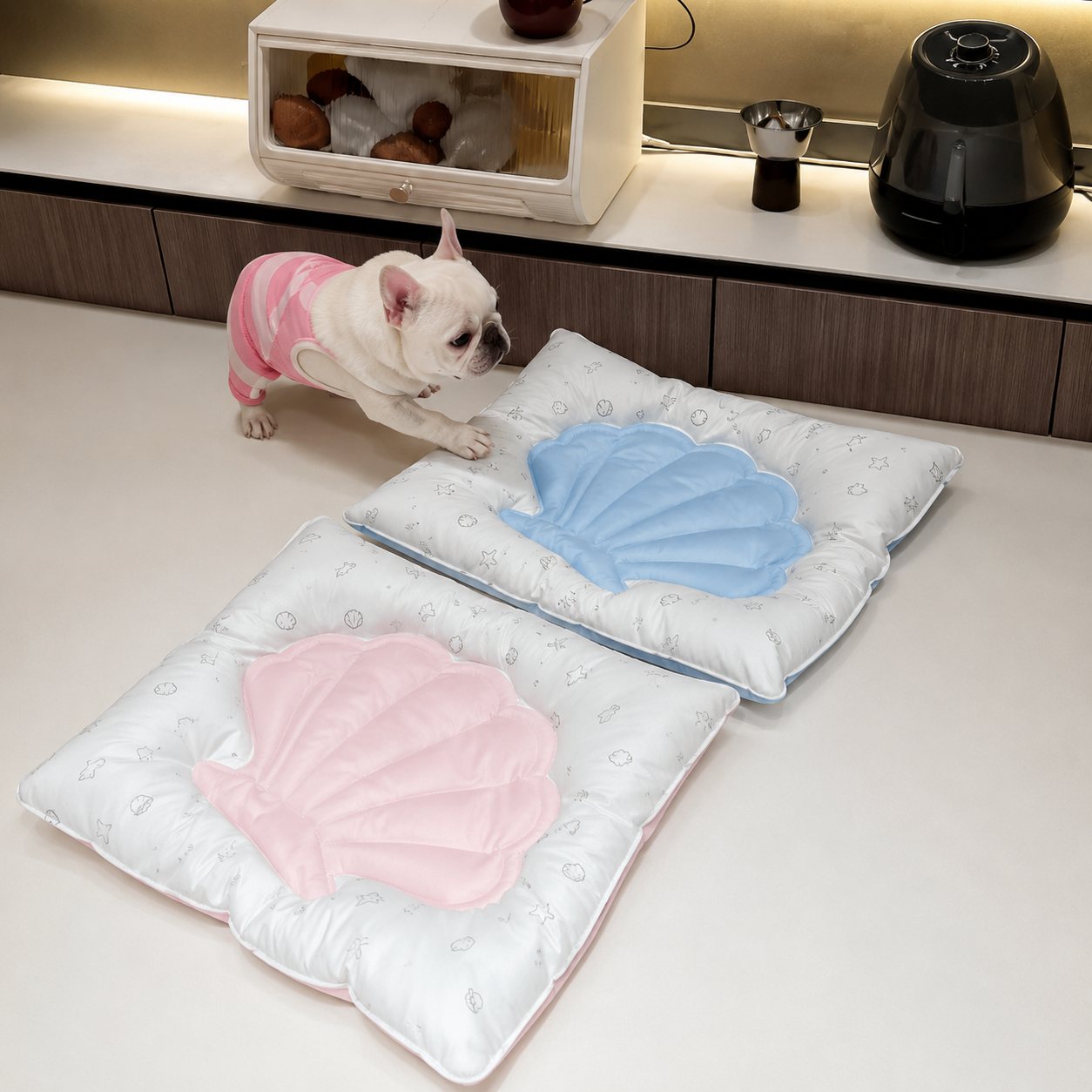 Seashell Comfort Pet Bed