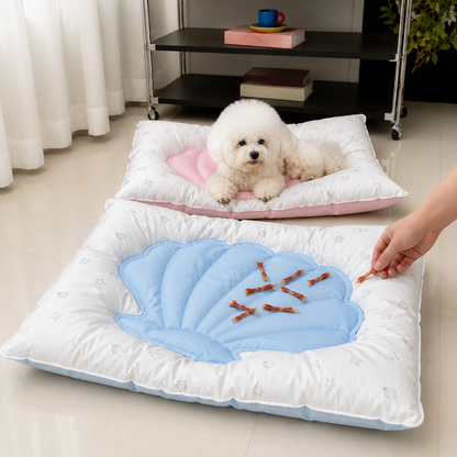 Seashell Comfort Pet Bed
