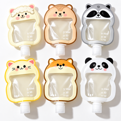 Cute Animal Travel Bottle Set