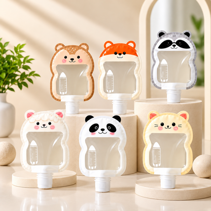 Cute Animal Travel Bottle Set