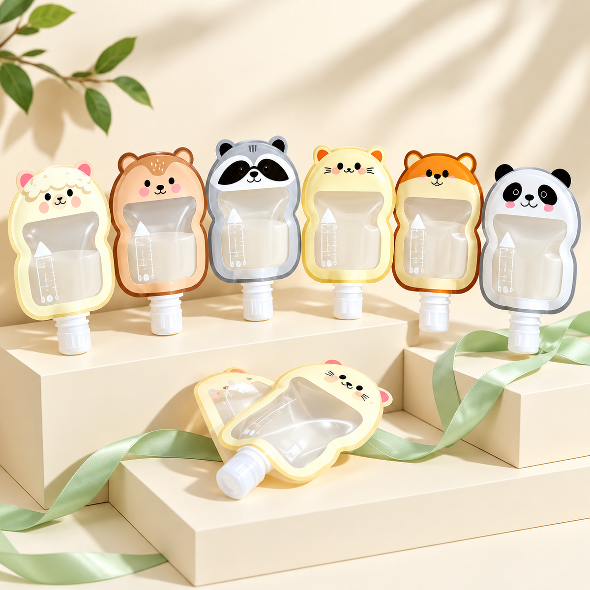 Cute Animal Travel Bottle Set