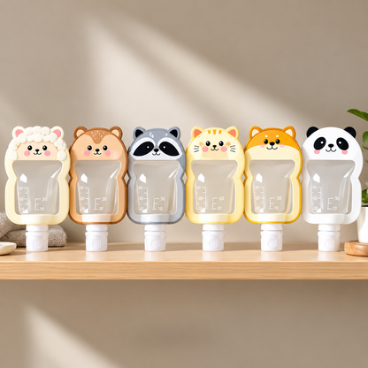 Cute Animal Travel Bottle Set