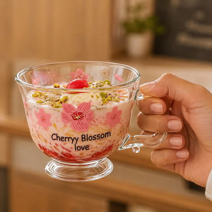 Aesthetic Bloosom Glass Mug
