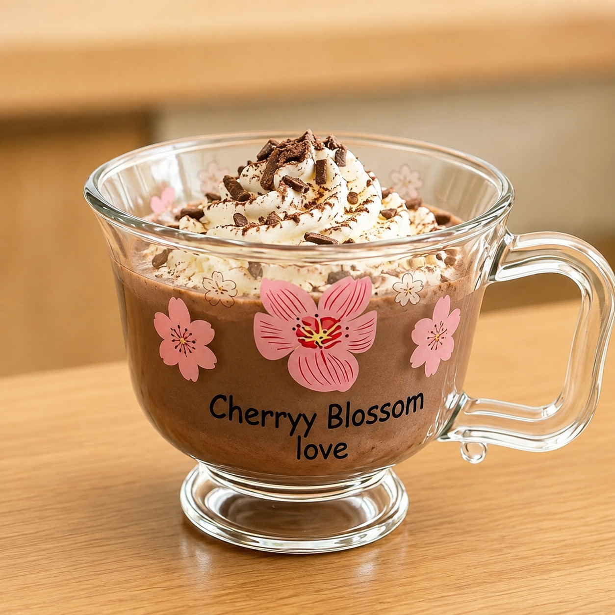 Aesthetic Bloosom Glass Mug