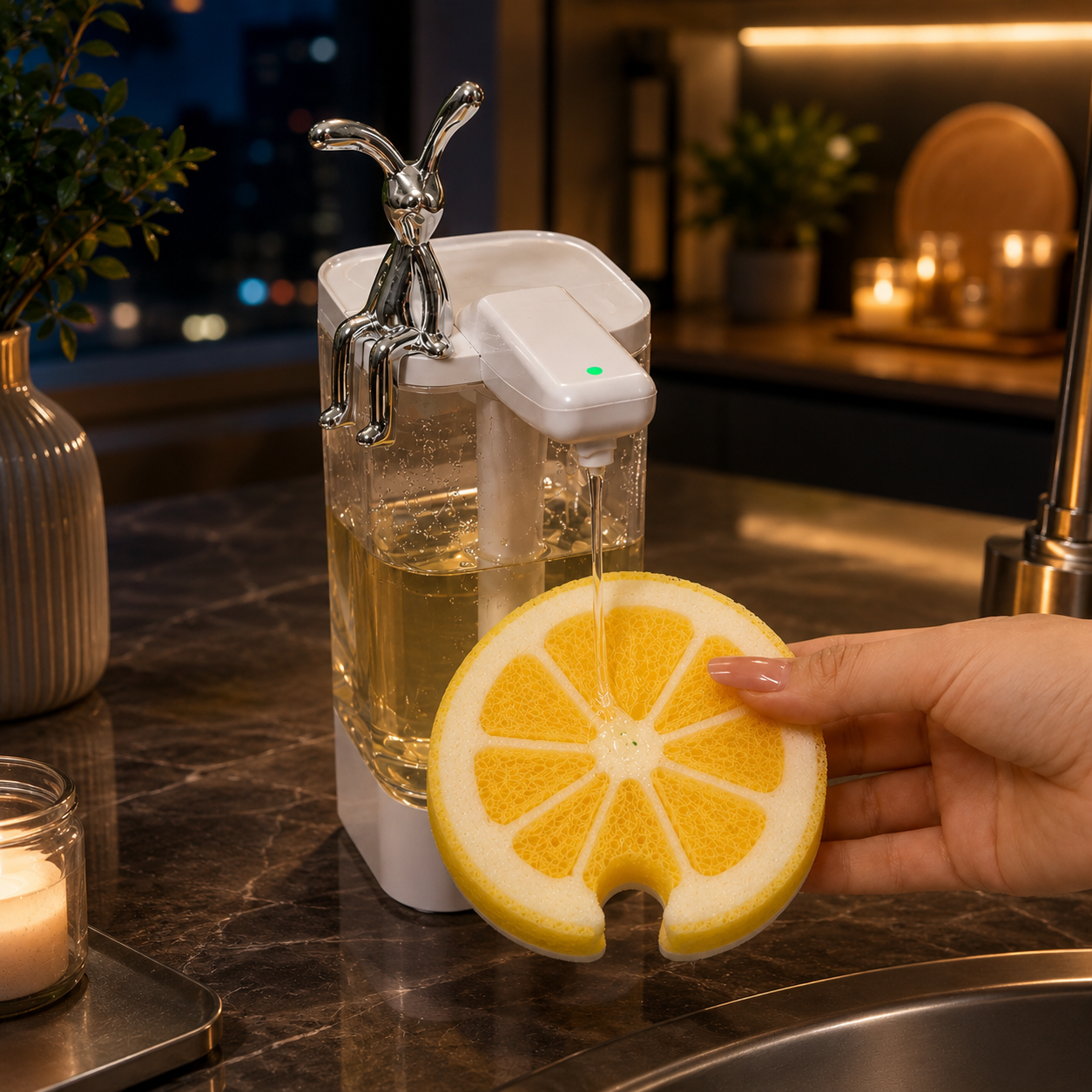 Fruit-Shaped Cleaning Sponge