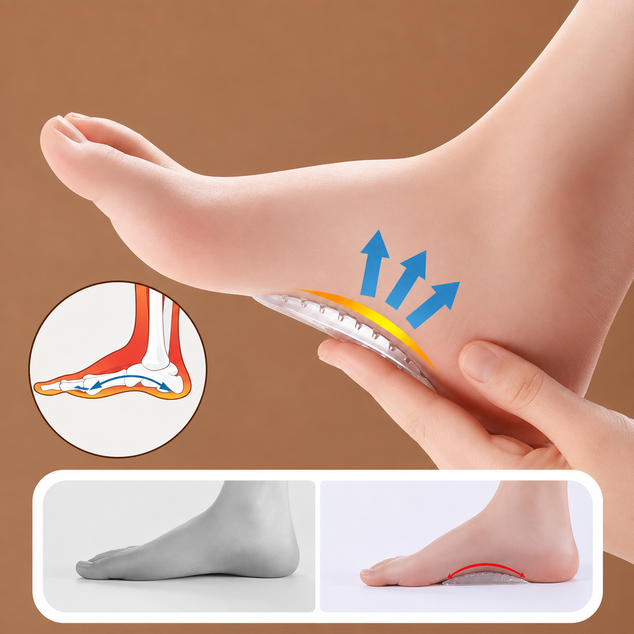 Transparent Adhesive Arch Pad