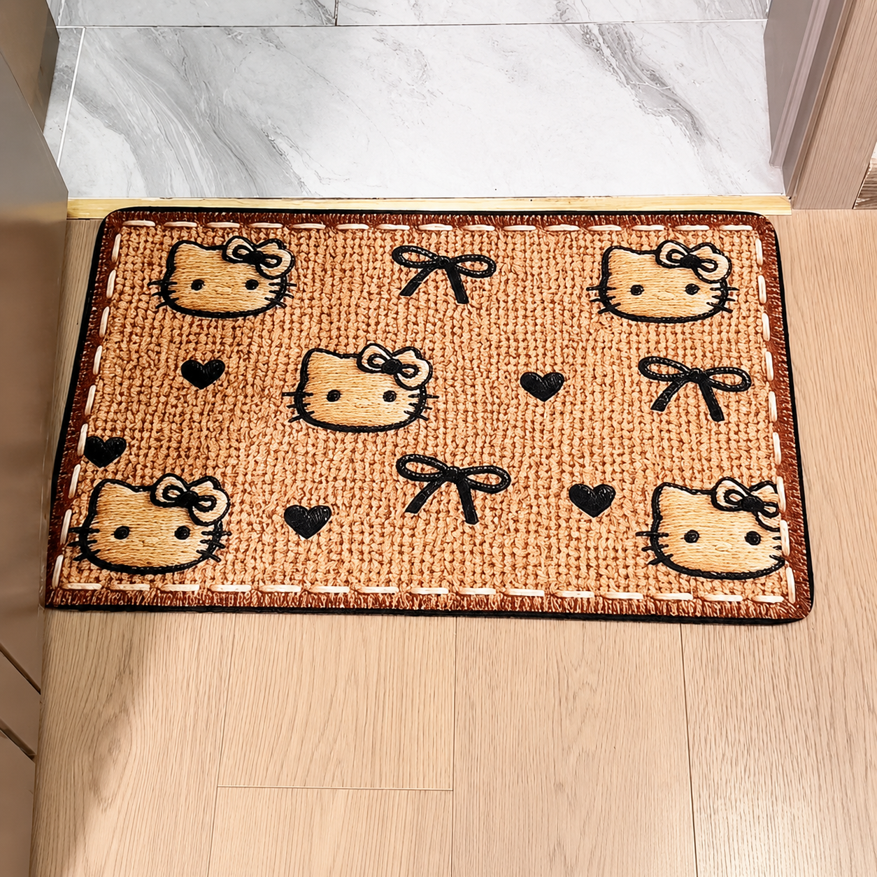 Kitty & Bow L-Shaped Mat Set