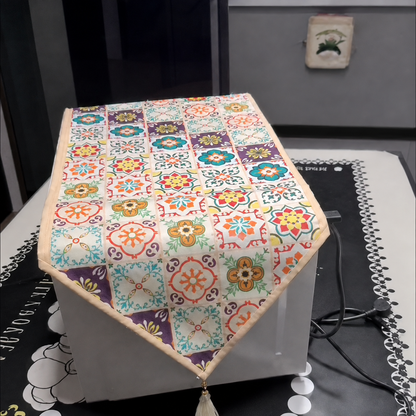 Floral Oven Cover Mat