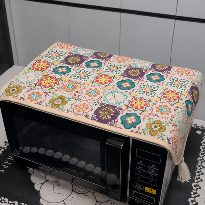 Floral Oven Cover Mat