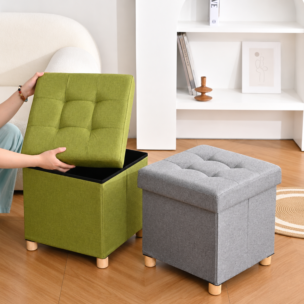 Foldable Stool Storage Box