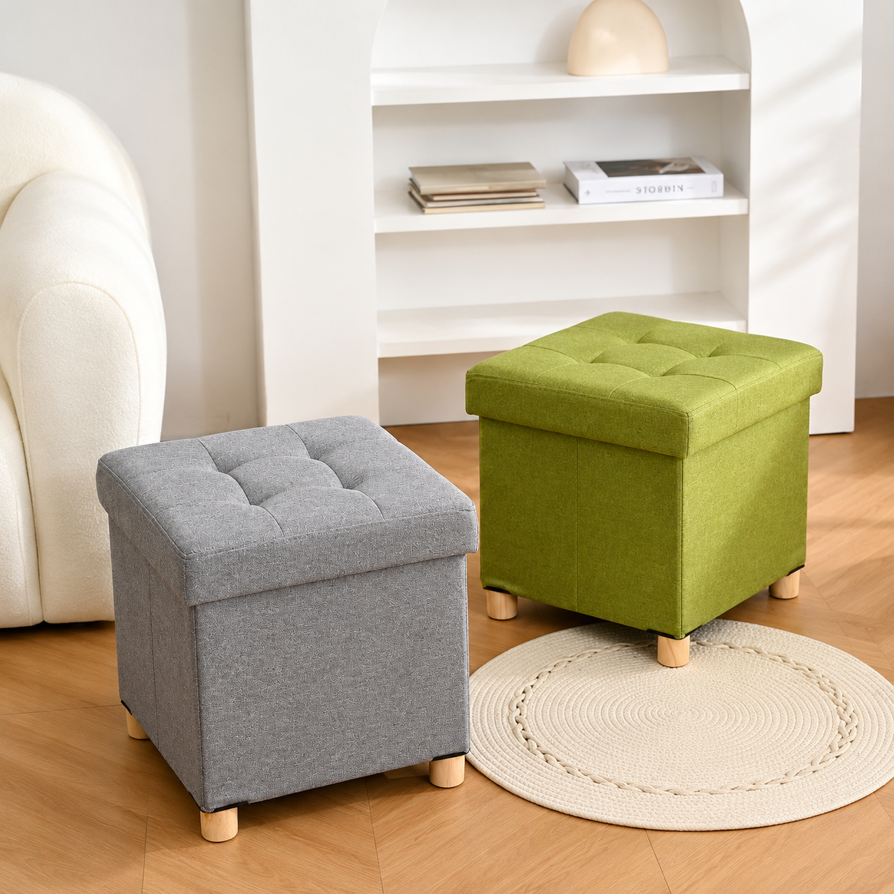 Foldable Stool Storage Box