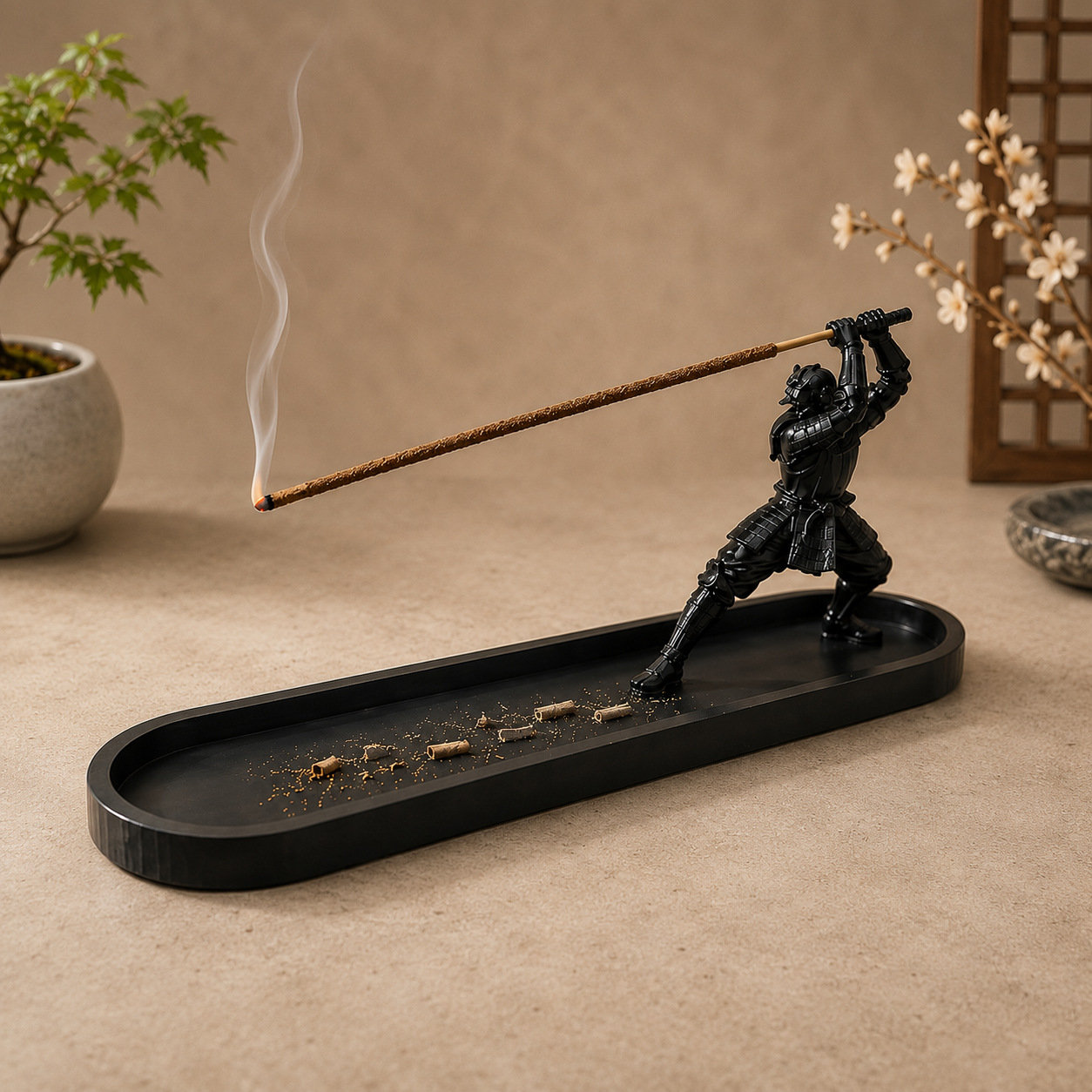 Samurai Incense Holder